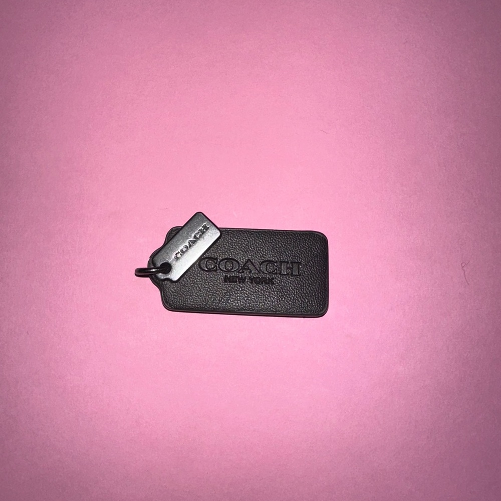 Mini Leather Coach Bag Tag